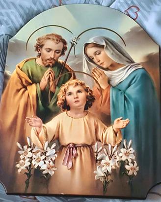 Quadro Sacra Famiglia SAGOMATO - Massiccio (