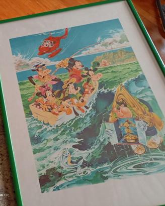 Quadro topolino 50x70 con cornice in vetro inclusa