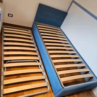 Letto singolo estraibile e comodino abbinato