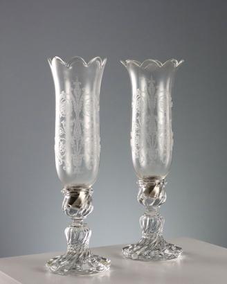 Coppia di Candelieri in Cristallo di Baccarat