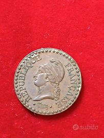 moneta antica francese 1849