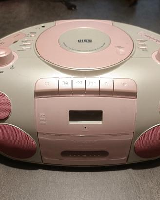 Stereo portatile con lettore CD eaudio cassette