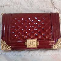 borsa elegante rosssa 