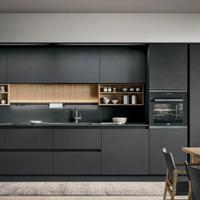 CUCINA LINEARE MODERNA COMPLETA DI TAVOLO+SEDIE