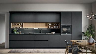 CUCINA LINEARE MODERNA COMPLETA DI TAVOLO+SEDIE