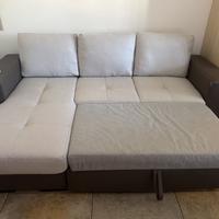divano letto con isola contenitore