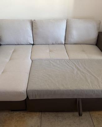 divano letto con isola contenitore