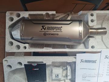 Terminale marmitta akrapovic nuova CFMOTO  450MT.
