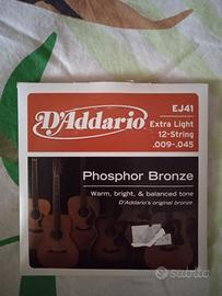 Set per chitarra 12 corde D' Addario