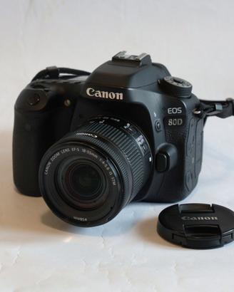 CANON EOS 80D + OBIETTIVO 18-55mm f/4-5.6 IS STM