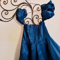 Abito lungo blu reale