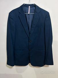 Completo elegante uomo blu taglia 46 vestito