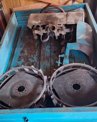 fresa aratro e ruote in ferro