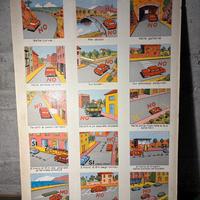 Cartellone scuola guida vintage insegna