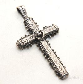 Stupendo crocefisso Vintage argento