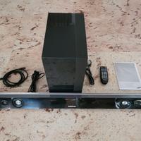 SAMSUNG HW-D450 sound bar con woofer e telecomando