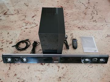 SAMSUNG HW-D450 sound bar con woofer e telecomando