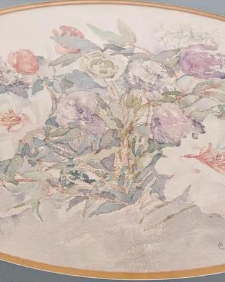 QUADRO PITTURA ACQUERELLO CON CORNICE