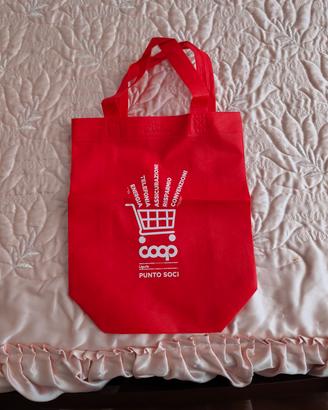 Borsa Shopper Rossa Coop Liguria Punto Soci 🛒❤️