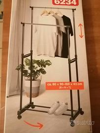 HEDURA Porta abiti doppio estensibile