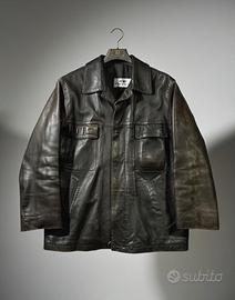 Giacca in pelle vintage anni 90 XL