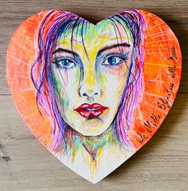 Dipinto su tela a tempera