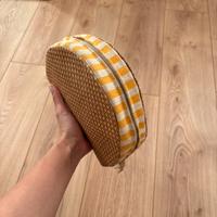 Trousse pochette in rafia dior riviera bohemian