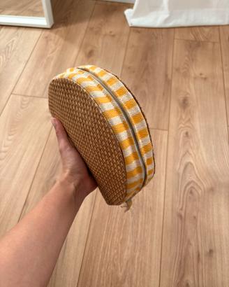 Trousse pochette in rafia dior riviera bohemian