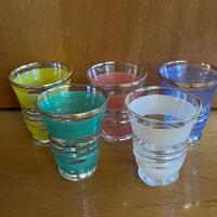 Set 5 bicchierini liquore vintage