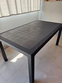 Tavolo da Veranda e Giardino di colore Grigio