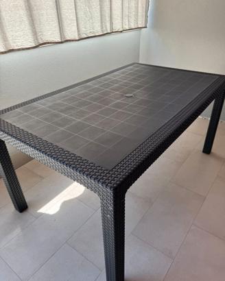 Tavolo da Veranda e Giardino di colore Grigio