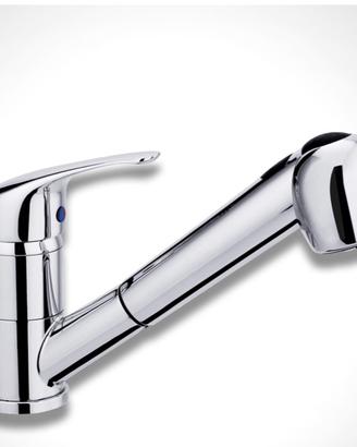 Miscelatore canna bassa con doccia estraibile