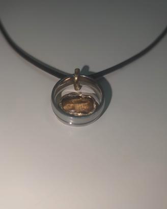 Collana con pietra lavoro artigianale 