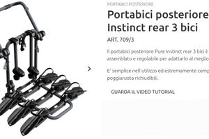 portabici posteriore Peruzzo instic rear 3bici