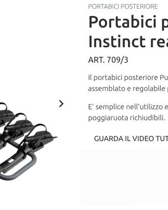portabici posteriore Peruzzo instic rear 3bici
