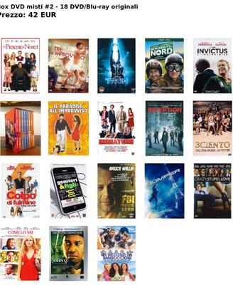 Box DVD misti #2 - 18 DVD/Blu-ray originali
