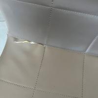 Sedie grigie imbottite in ecopelle