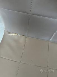 Sedie grigie imbottite in ecopelle