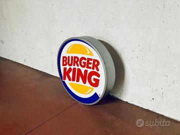 Insegna burger king originale anni 90