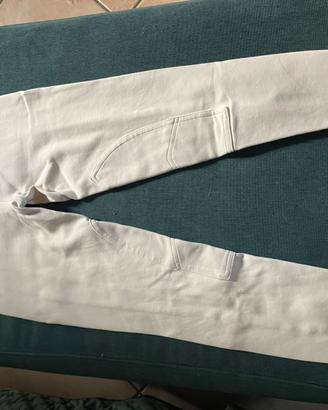 Pantalone Equitazione bianco bambina