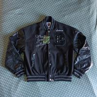 varsity jacket bape - world gone mad - taglia M