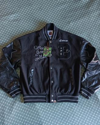 varsity jacket bape - world gone mad - taglia M