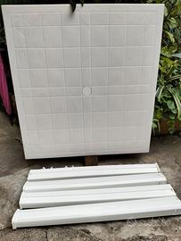 TAVOLO IN Plastica BIANCO 75x75