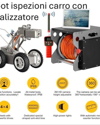 Robot ispezioni - con localizzatore