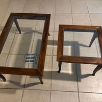 Coppia tavolini arte povera