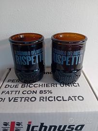 Bicchieri Ichnusa in vetro riciclato – Set 2 pezzi