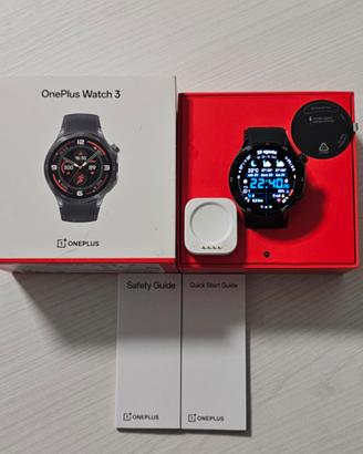 SMARTWATCH ONEPLUS WATCH 3 WEAR OS COME NUOVO