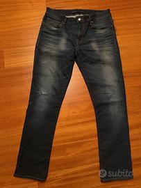 Jeans GUESS uomo W33 skinny dark wash