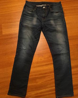 Jeans GUESS uomo W33 skinny dark wash