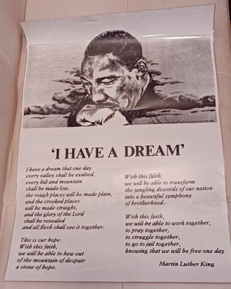 poster plastificato Martin Luther King